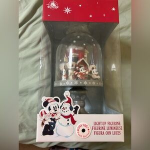 Disney Mickey and Snowman Light-Up Figurine - Red and Black